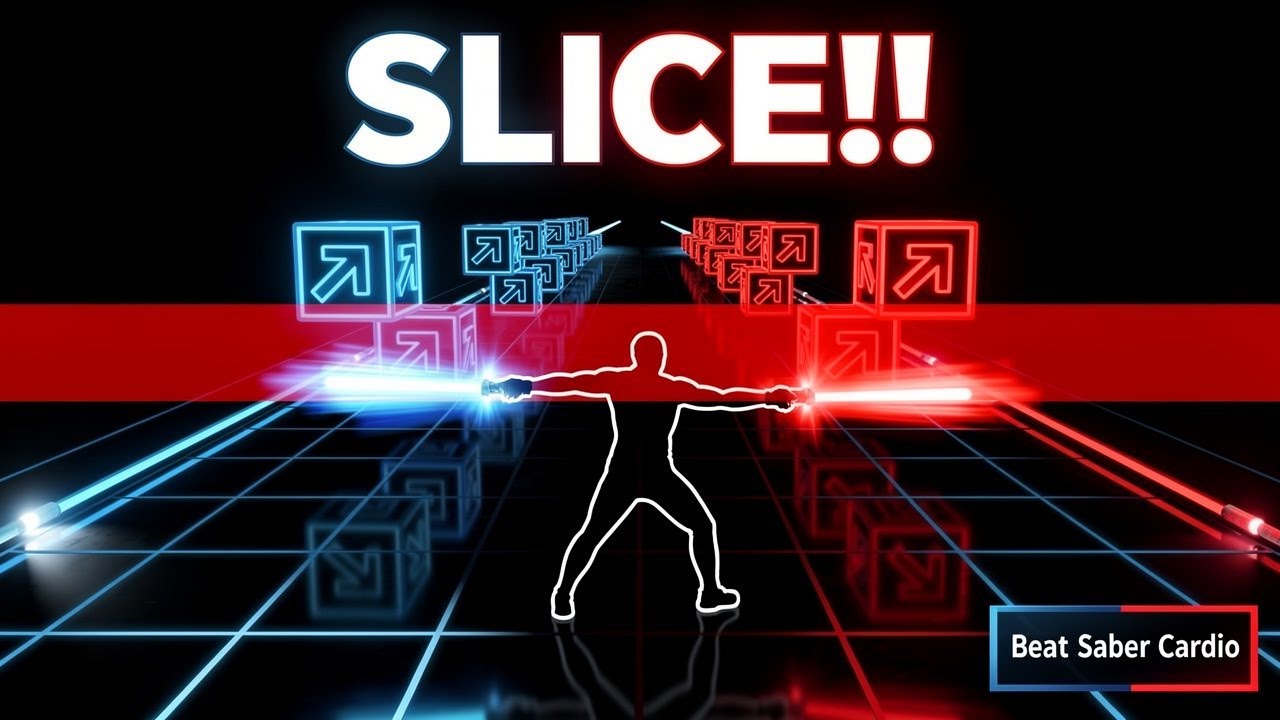 BEAT SABER Immersive Interactive Warm Up  Slice the Beat 🎵  Real Life Rhythm Game No VR