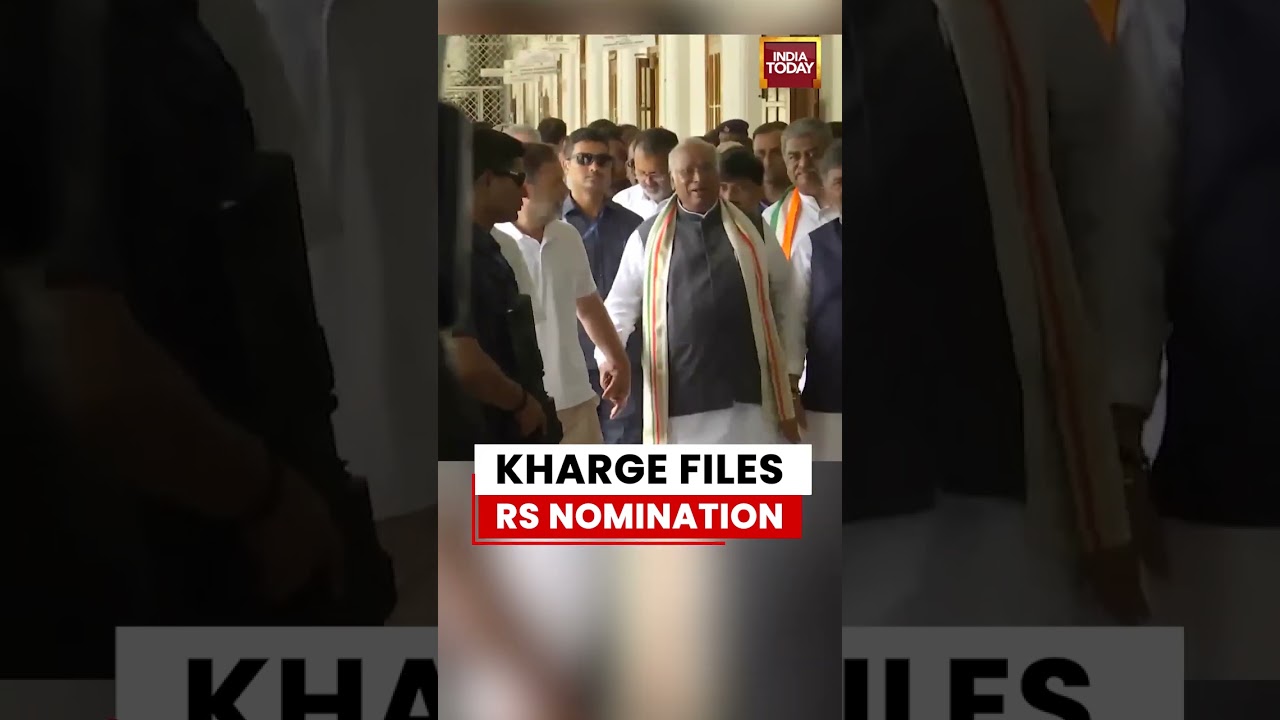 Kharge Files Rajya Sabha Nomination Papers in Delhi Ahead of RS Elections #congress #rahulgandhi