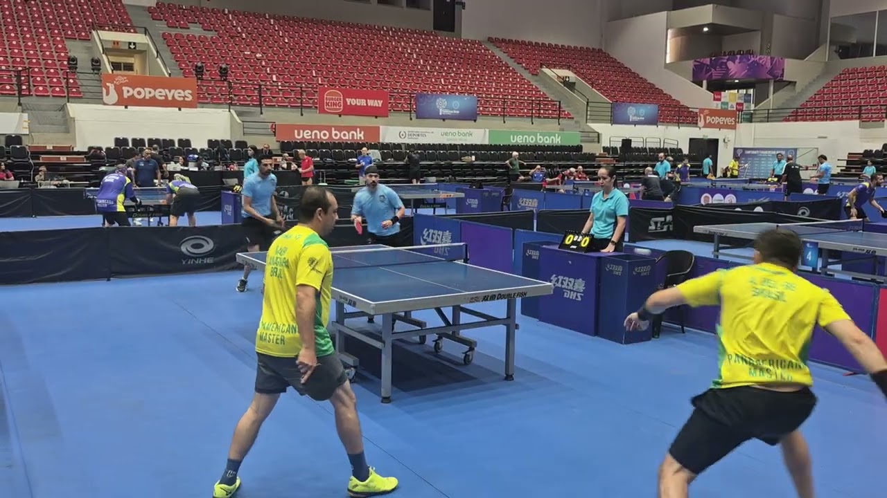 Quartas  Final V40 Duplas Panamericano Paraguai - Eder/Mauro (Brasil) x Rockero/Hernandes (Uruguai)
