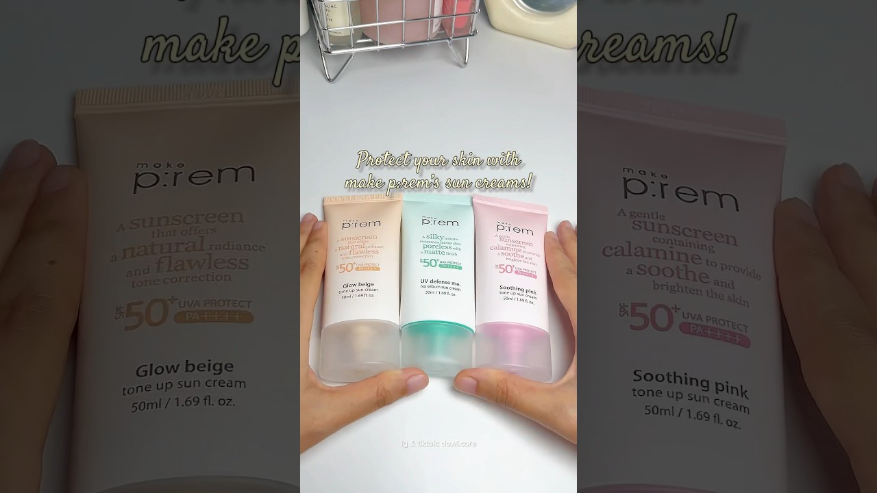 Make P:rem tone up sun creams #kbeauty #sunscreen #makeprem