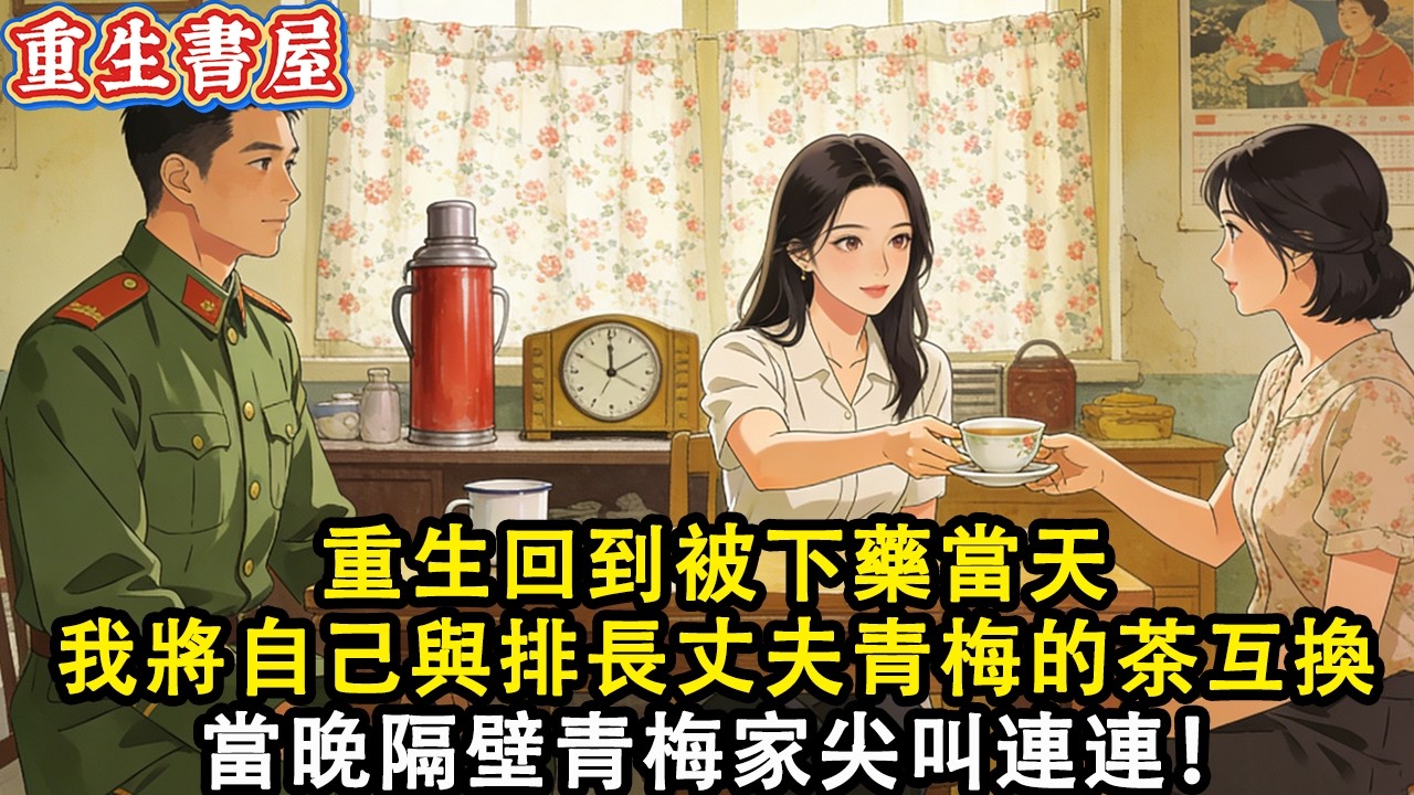 【重生爽文】重生回到被下藥當天  我默默將自己與排長丈夫青梅的茶互換  當晚隔壁青梅家尖叫連連！#小說 #重生 #爽文#動漫 #故事