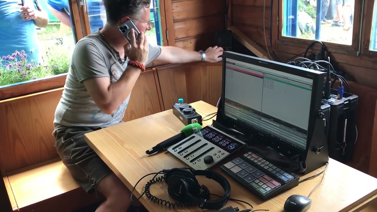 SR3 sommeralm 2024 Michael friemel im Alm Radio Studio