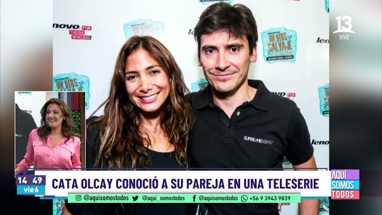 Cata Olcay revel&oacute; detalles de c&oacute;mo naci&oacute; su romance con &Aacute;lvaro Espinoza en una teleserie. Canal 13.