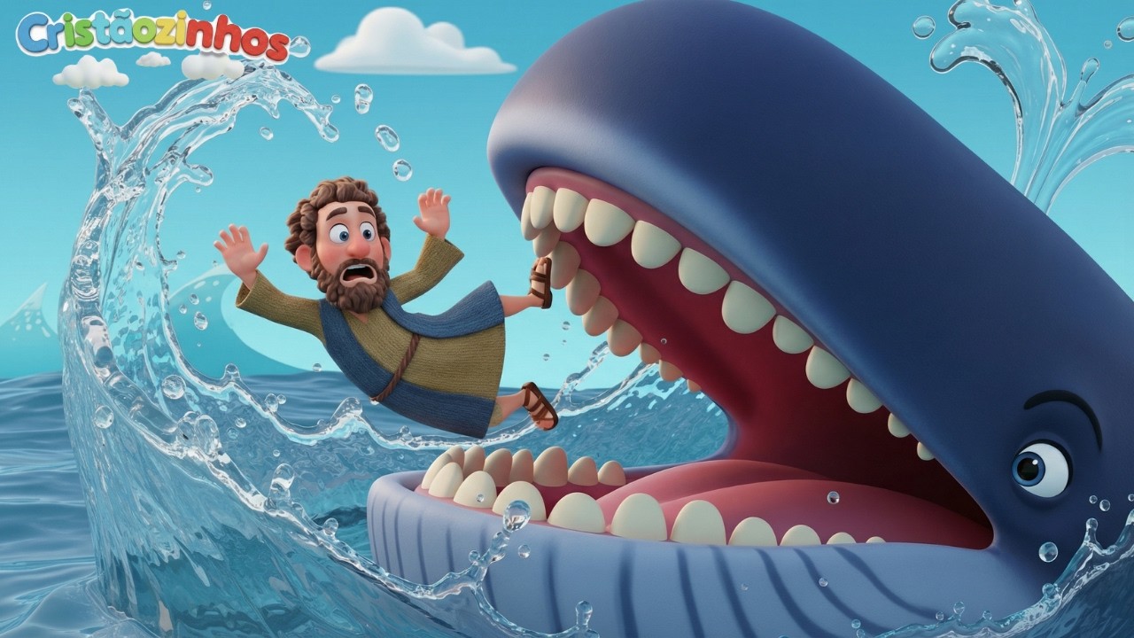 Jonas e a Baleia - Uma Aventura no Mar | Infantil #Cristãozinhos