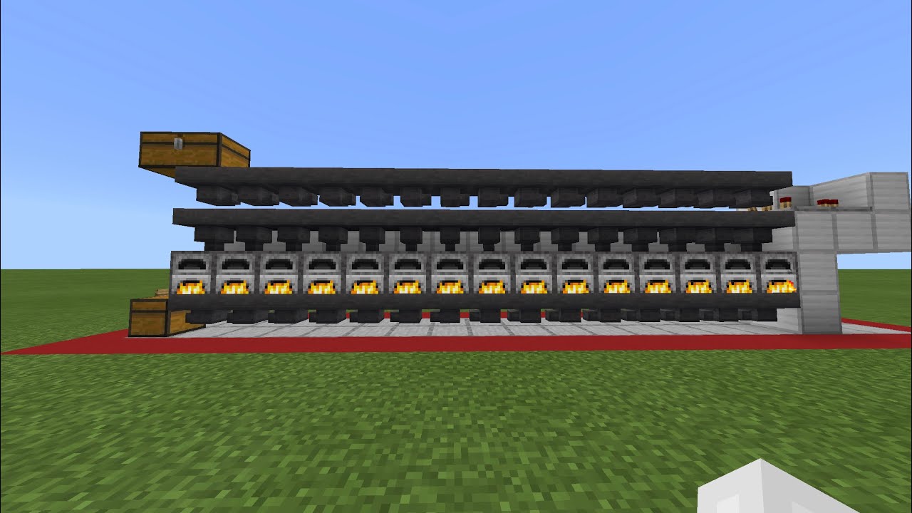 Minecraft Super-Smelter without Minecarts