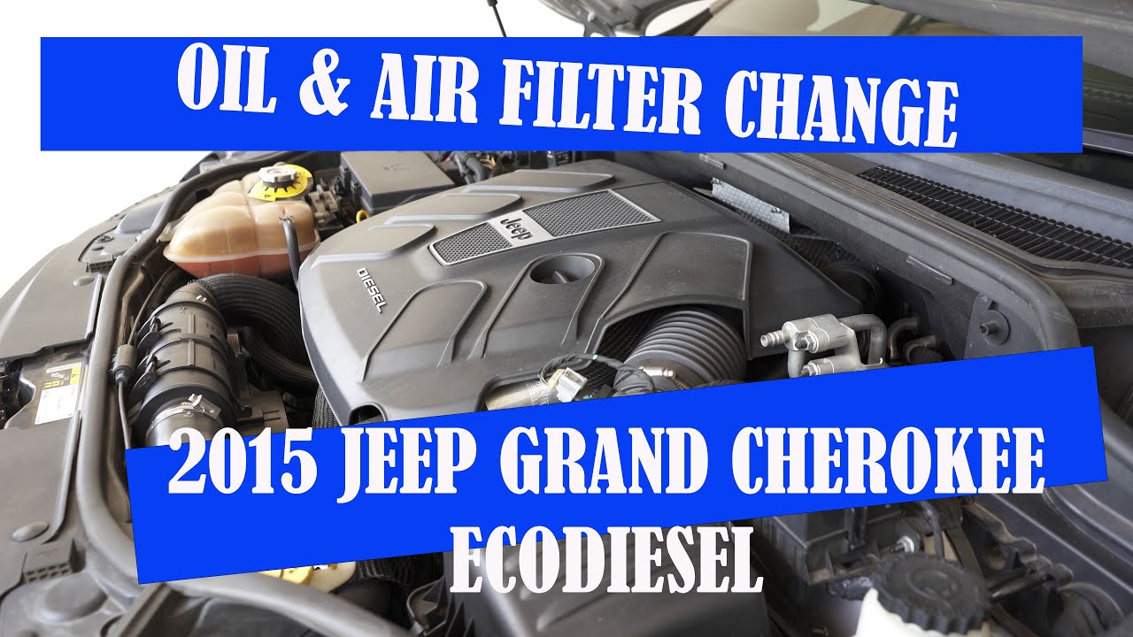 How to change engine oil and air filter - Jeep Grand Cherokee Ecodiesel - How to reset the oil
