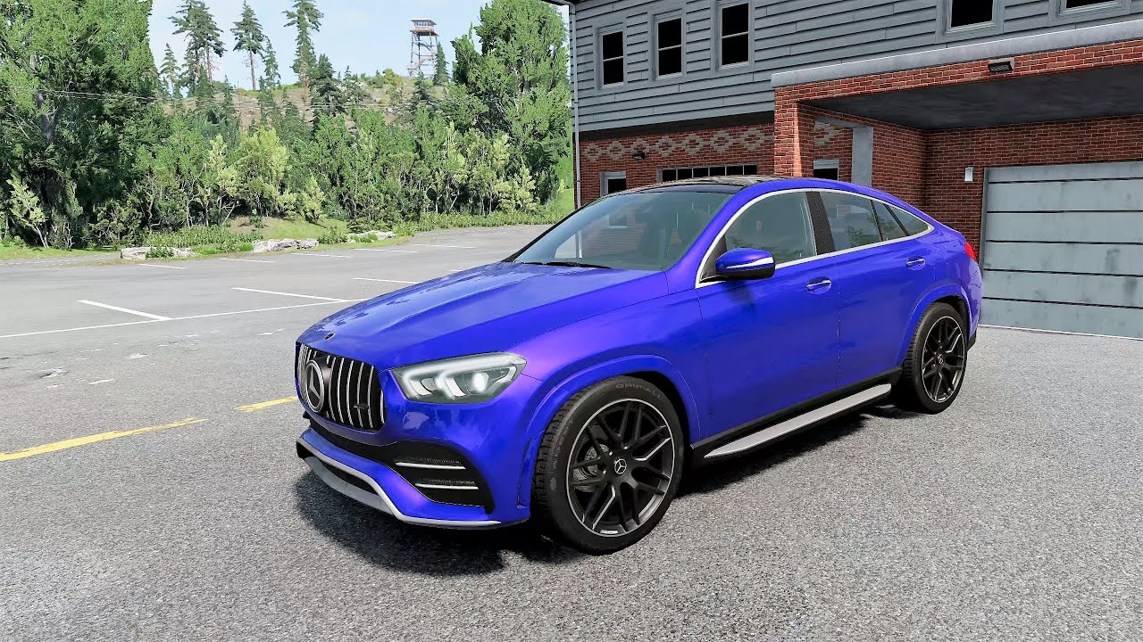 BeamNG.drive - Mercedes-Benz GLE Coupe AMG 63s 2020 - Car Show Test Drive Crash .