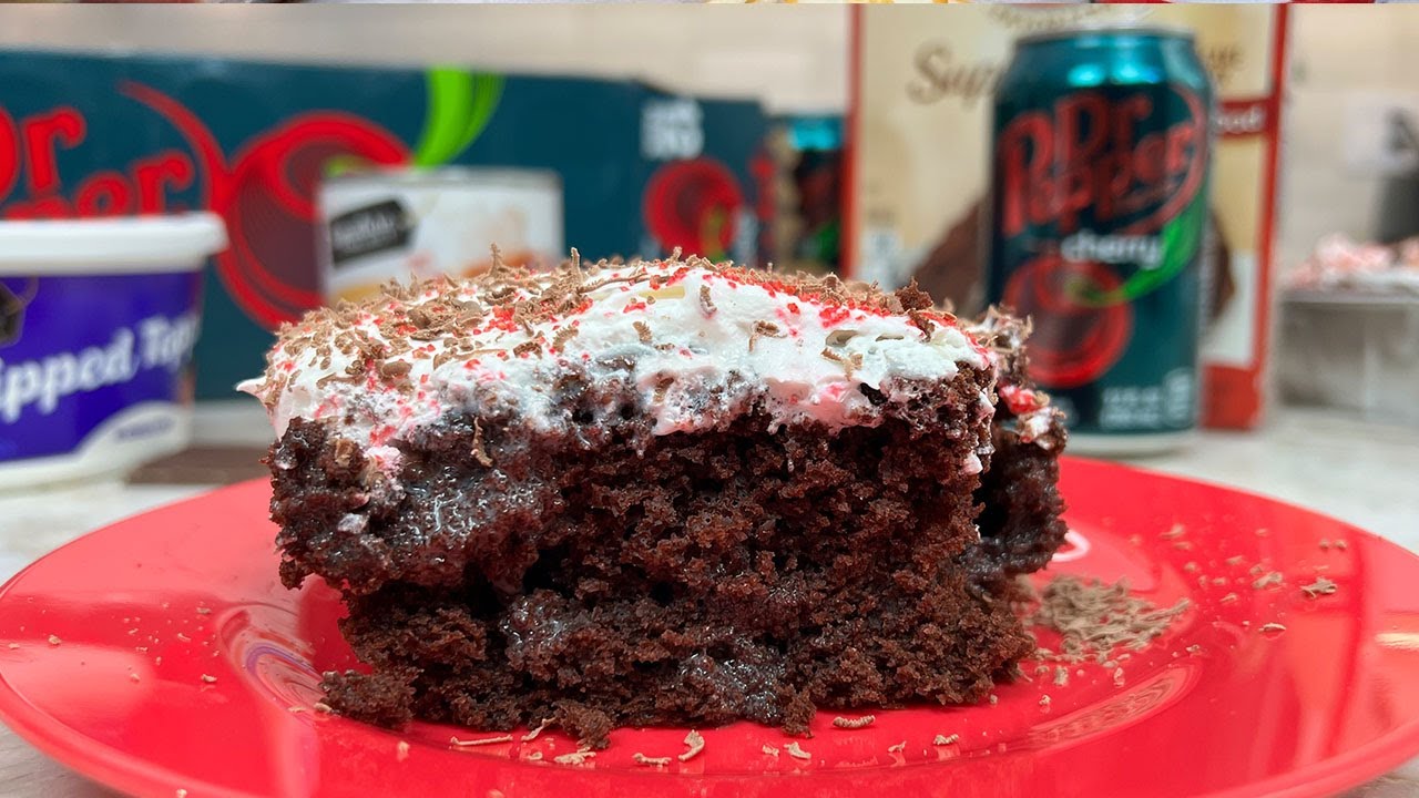 Dr Pepper Poke Cake