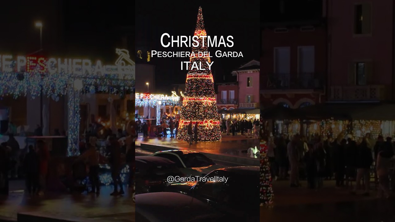 Lake Garda Sunset Christmas! Peschiera del Garda, Italy!