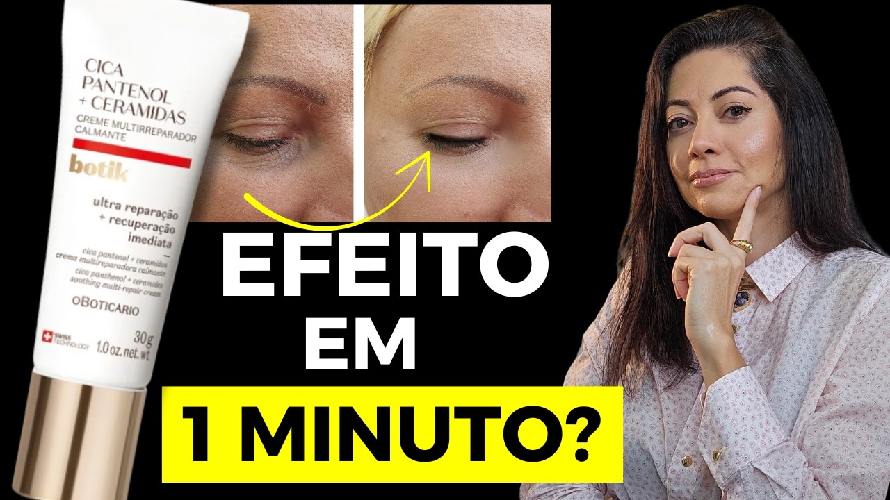 CICA PANTENOL Boticário FUNCIONA? Testei o NOVO Creme com Ceramidas da Botik!