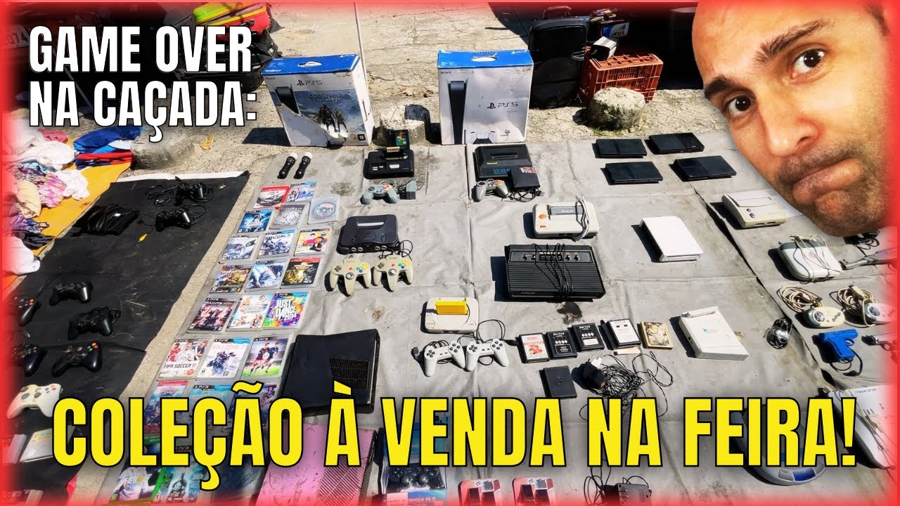 Caçada Gamer: Coleção à venda na feira do rolo 