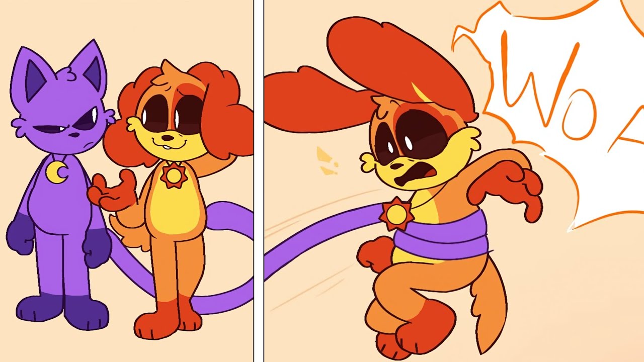 CatNap and DogDay No Excuses Tonight | Poppy Playtime Chapter 4 | Comic Dub