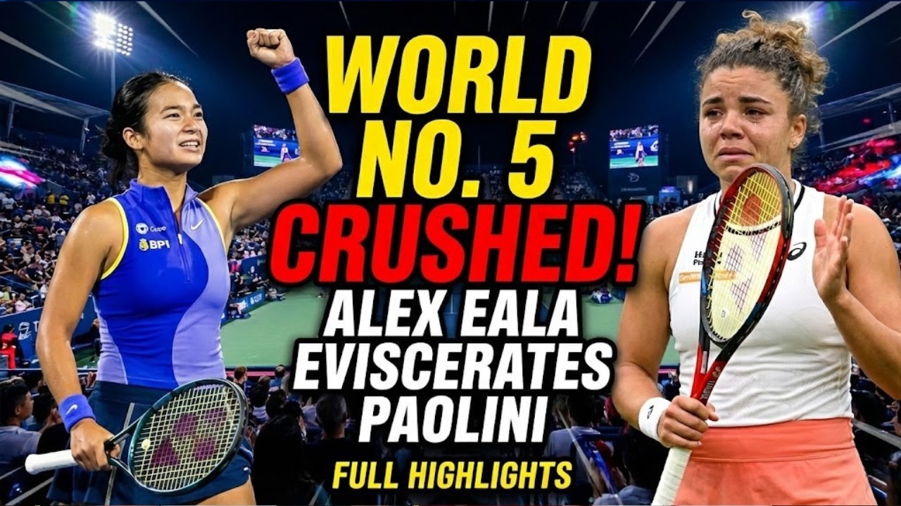 Alex Eala Eviscerates Jasmine Paolini in Historic Upset.