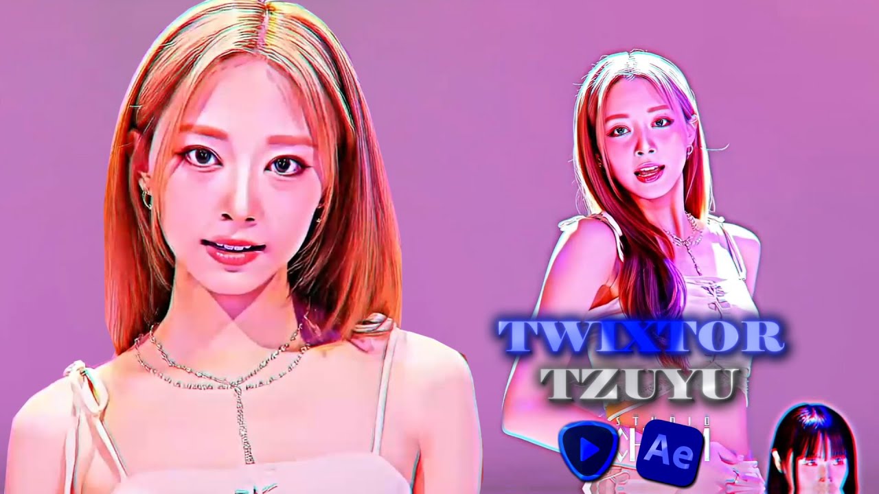 TZUYU 4K TWIXTOR RUN AWAY STUDIO CHOOM AE SHARPEN