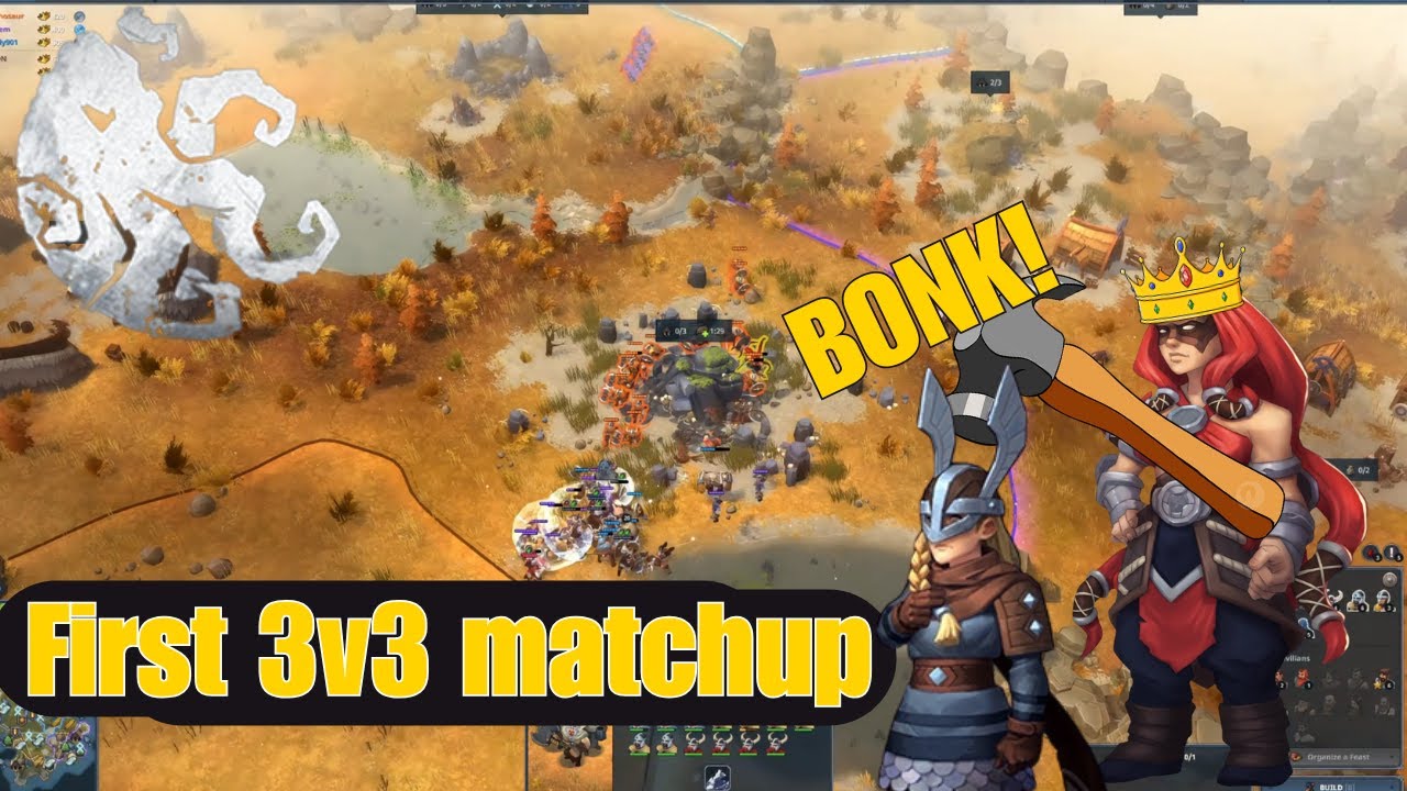 My First! Northgard Ranked 3v3 Battle Dominating with Kraken Clan