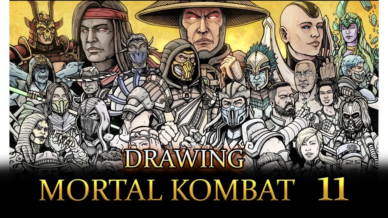 Mortal Kombat 11 Drawing Time Lapse