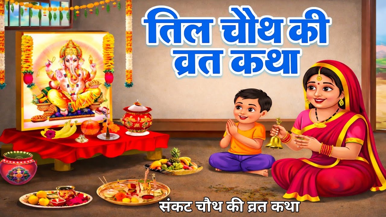 संकट चौथ व्रत कथा - तिल चौथ व्रत कथा-2026 । Til chauth vrat katha 2026