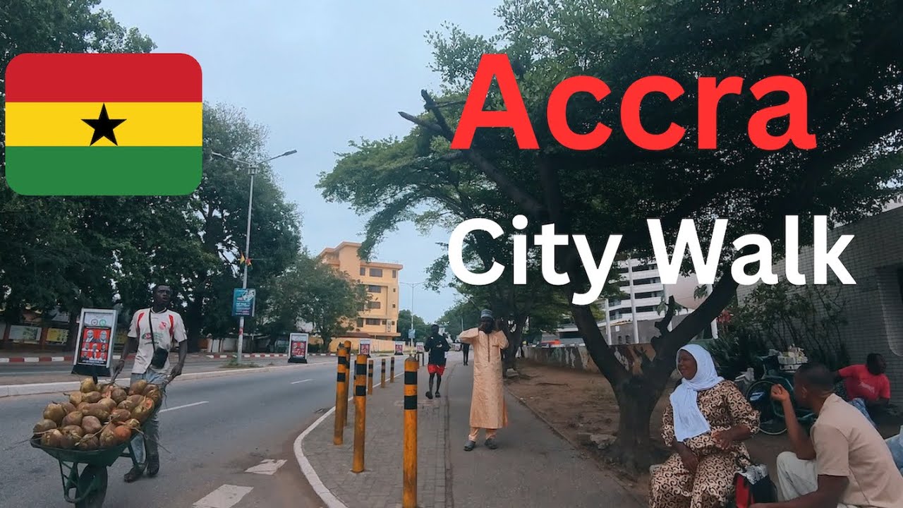 Accra City Walk - Movenpick Hotel Accra to Osu Castle 🇬🇭
