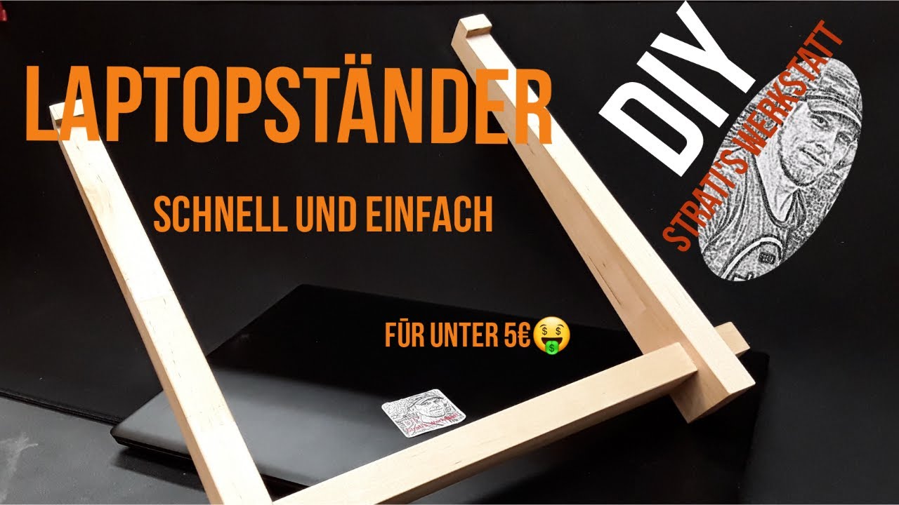 Transportabler Laptophalter aus Holz einfach&schnell selber bauen,DIY,#StratisWerkstatt