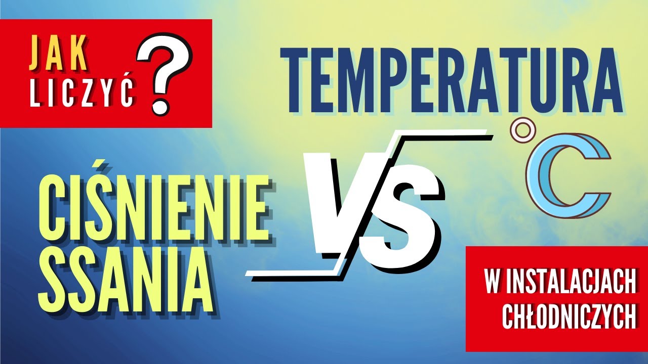 zmierzona temperatura ssania a ciśnienie wyrażone w stopniach celsjusza - amoniakalne chłodnictwo