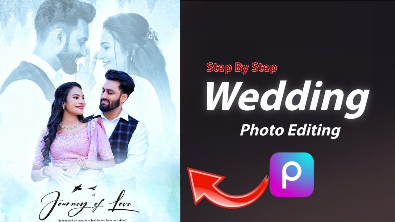 Wedding Photo Editing In Picsart || Double Exposure Photo Editing || Couple Photo Editing Tutorial
