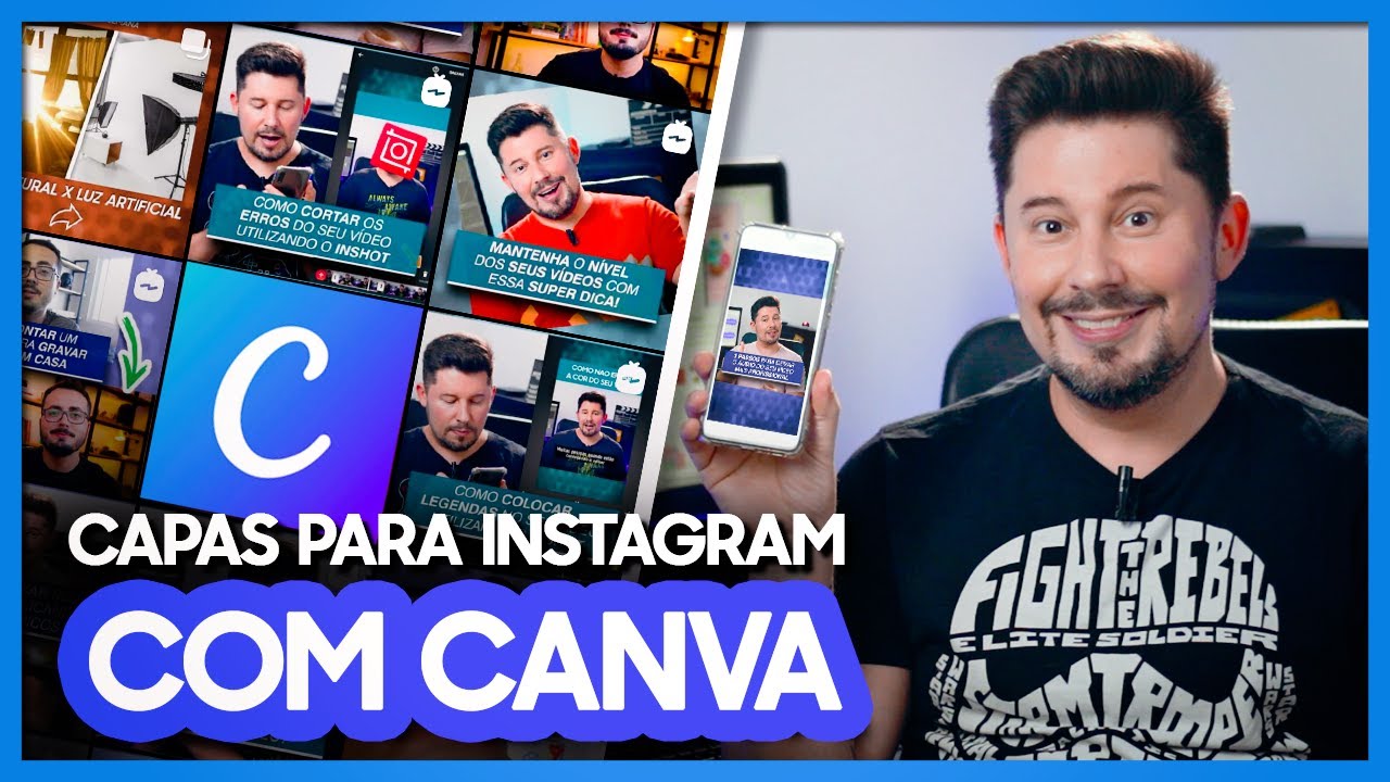 Como fazer CAPA PARA VÍDEOS NO INSTAGRAM com CANVA - Pelo CELULAR