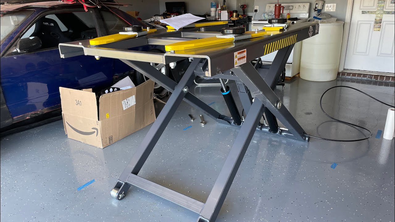 The best lift you can buy for a low ceiling garage.