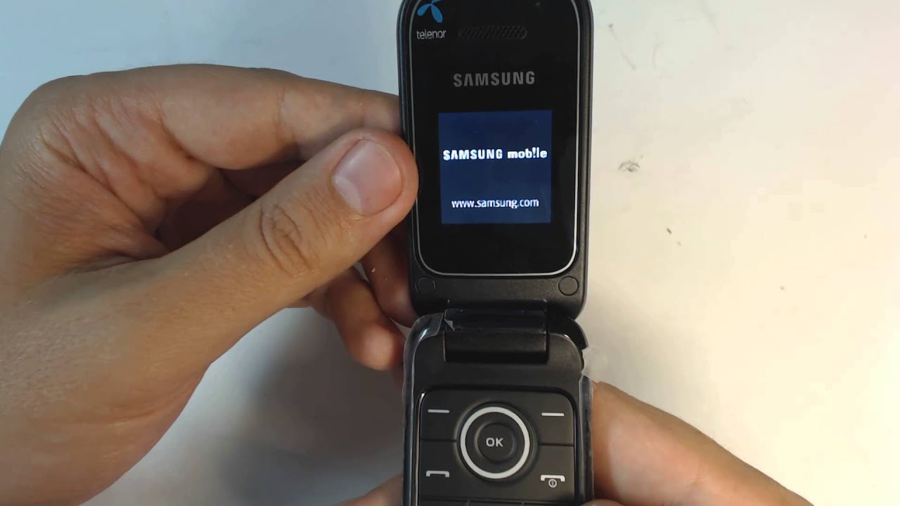 Samsung E1190 factory reset