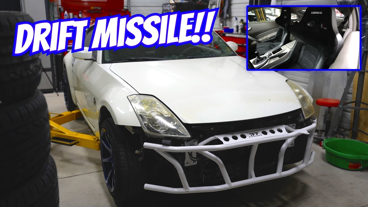 Installing Front and Rear True Focus Fab Bash Bars on my Nissan 350z and new Corbeau Bucket Seats!!