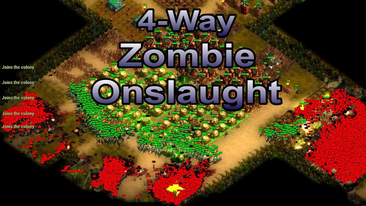 They are Billions - 4 Way Zombie Onslaught - Custom Map