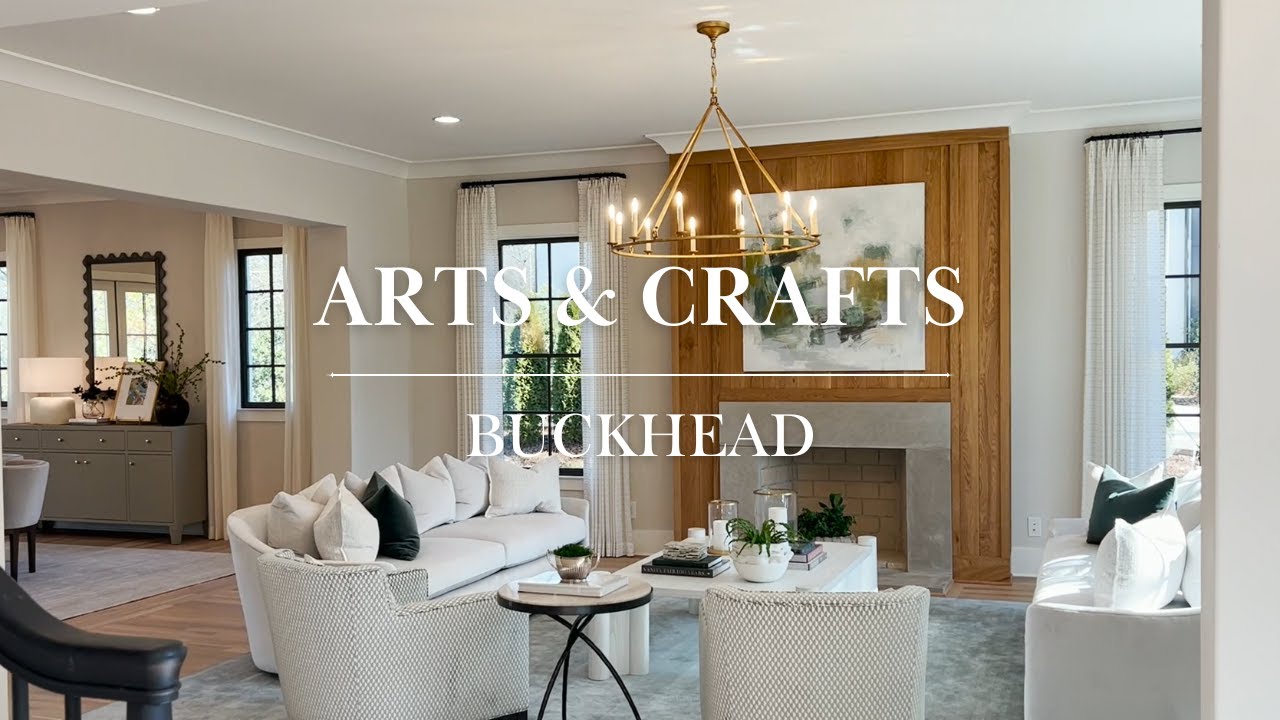 English Arts & Crafts LUXURY Home Tour  |  Central Buckhead