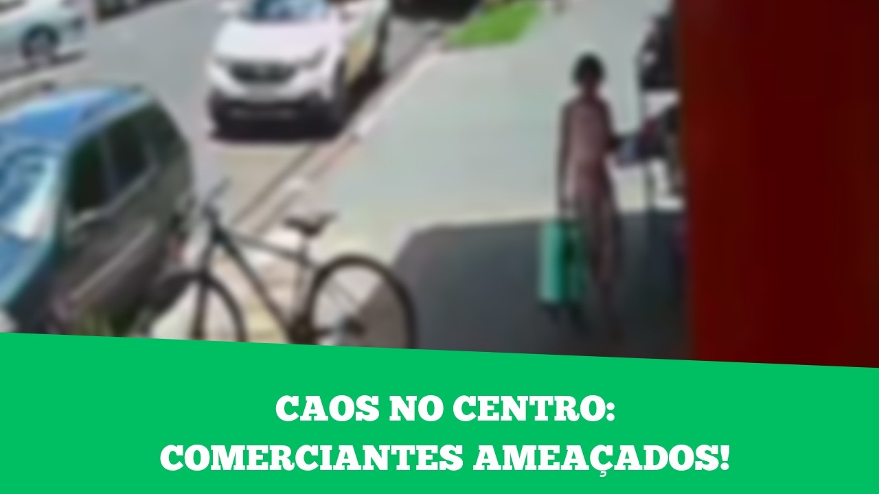 Comerciantes do Centro denunciam ameaças e danos após confusões envolvendo criança em Três Lagoas