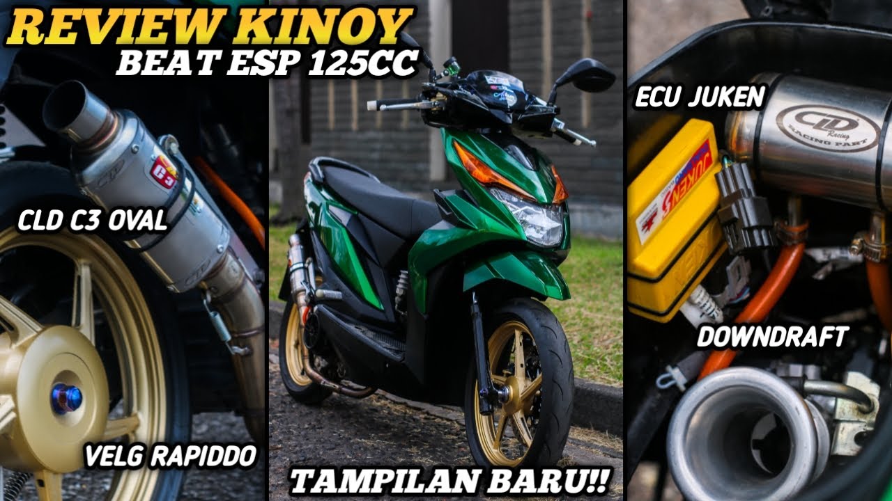 REVIEW FULL MODIFIKASI DAN RESTORASI KINOY!! BEAT ESP 125 TUNE UP!!!