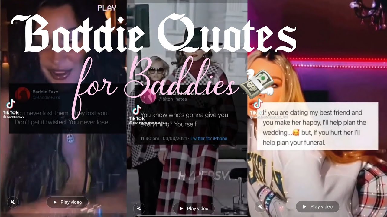 Baddie Quotes  For Baddies💀🔫💅|Tiktok Compilation