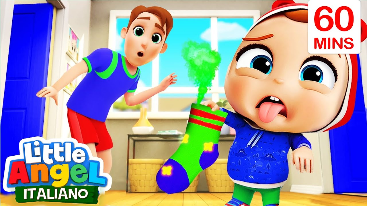 Chi ha rubato i miei calzini? 🧦😯 Cartoni Animati con Gianni Piccino - Little Angel Italiano