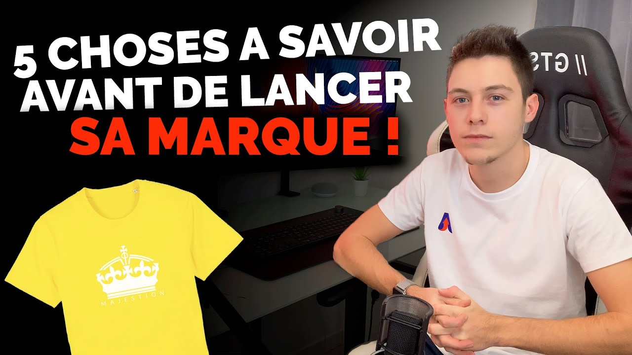 5 CHOSES A SAVOIR AVANT DE LANCER SA MARQUE DE VÊTEMENTS 👕