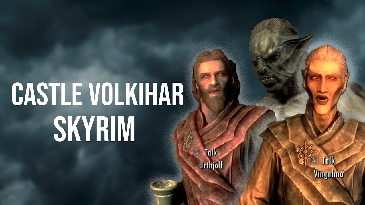 SKYRIM Remastered  - Visiting Castle Volkihar as Not Vampire (Updated)