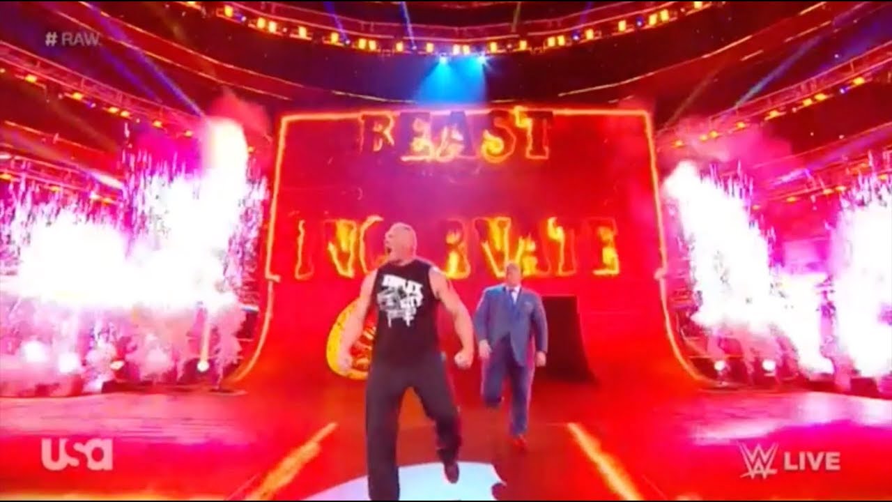 Brock Lesnar ► 2019 Entrance With Pyro (Raw, 10/01/19)ᴴᴰ