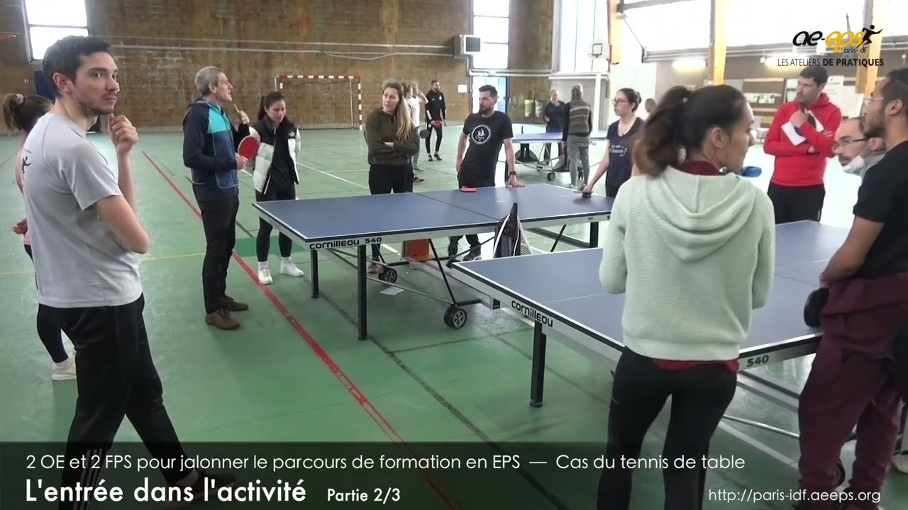 Serge Testevuide : Atelier de pratique tennis de table (partie « pratique ») – Vidéo 2/7
