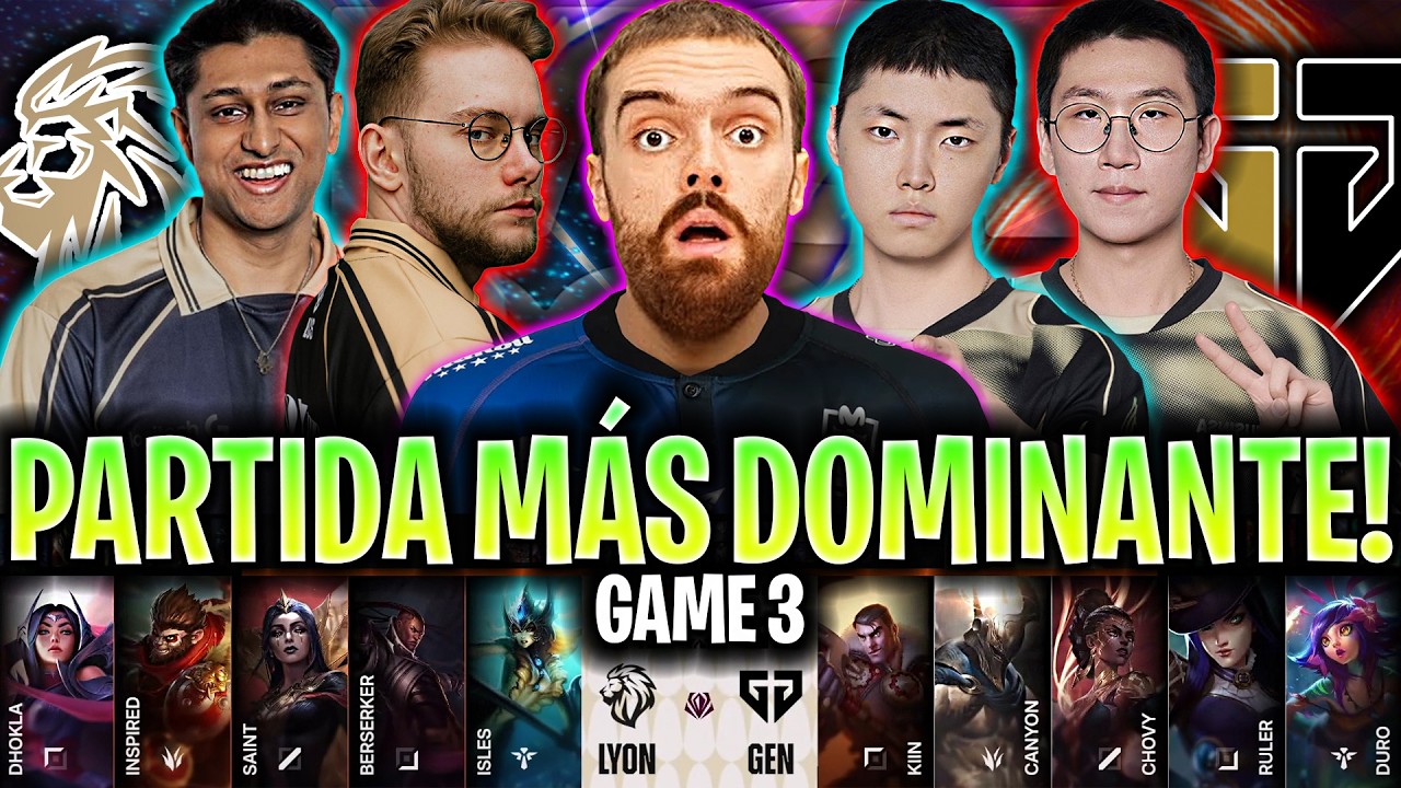 IBAI CASTEA LA PARTIDA MÁS DOMINANTE DE GENG!😱 - LYON vs GEN Game 3 FIRST STAND 2026 DÍA 4 IBAI