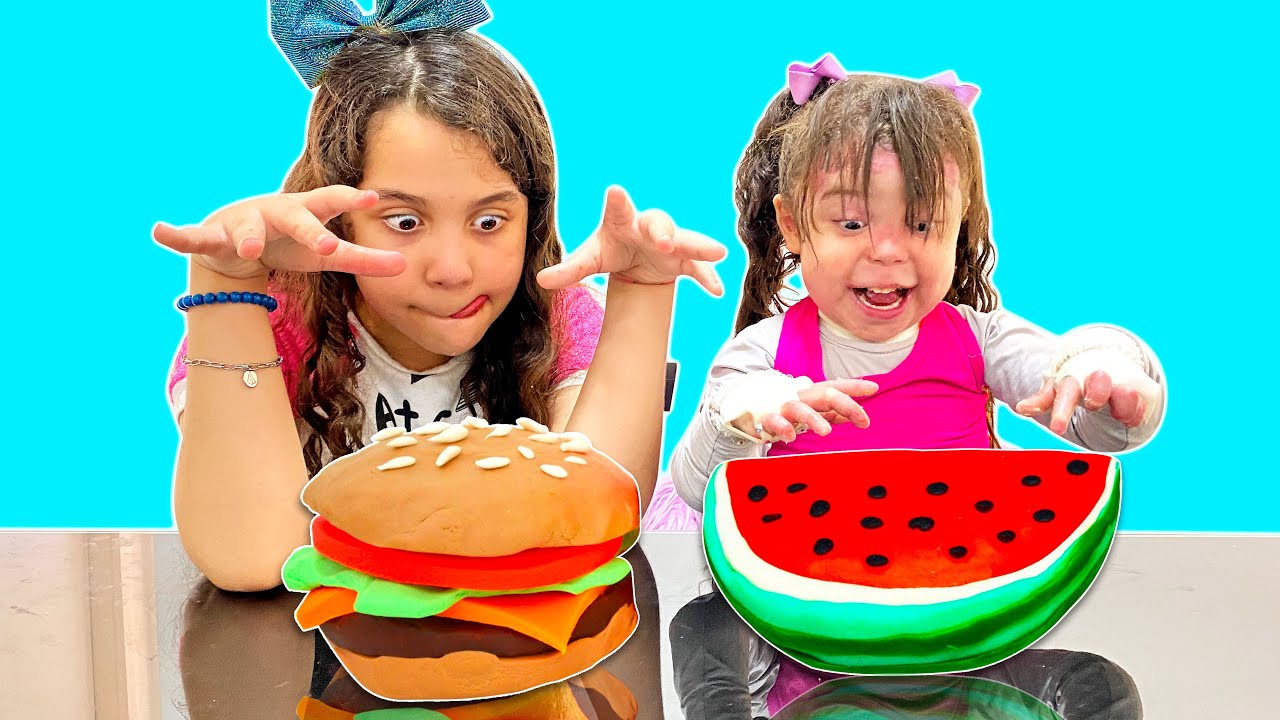 SARAH E ELOAH BRINCAM COM MASSINHAS SUPER DIVERTIDAS