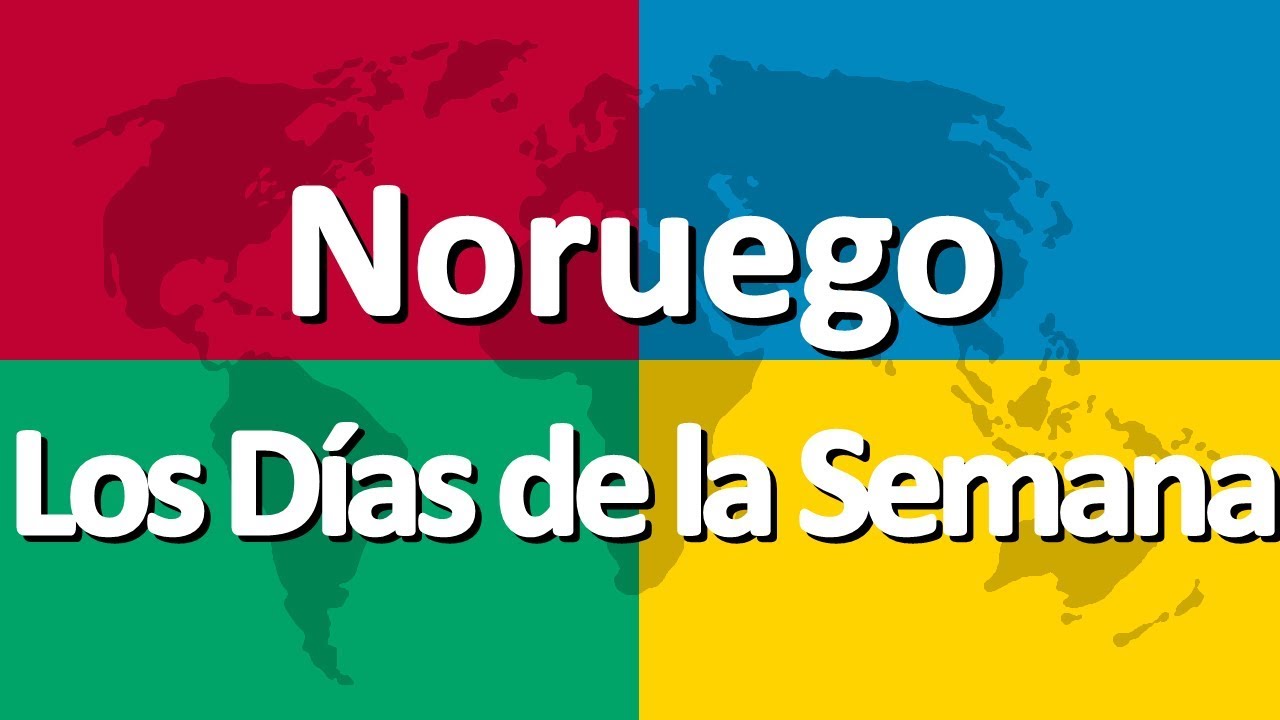 Aprender noruego parte 1 | Los Días de la Semana