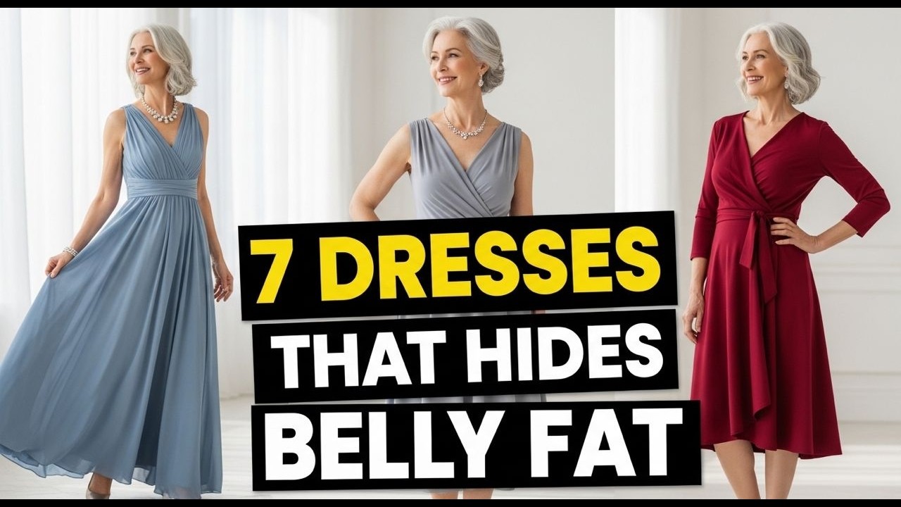 7 Elegant Dresses For Ladies That Instantly Hides a Tummy! No Girdle Required