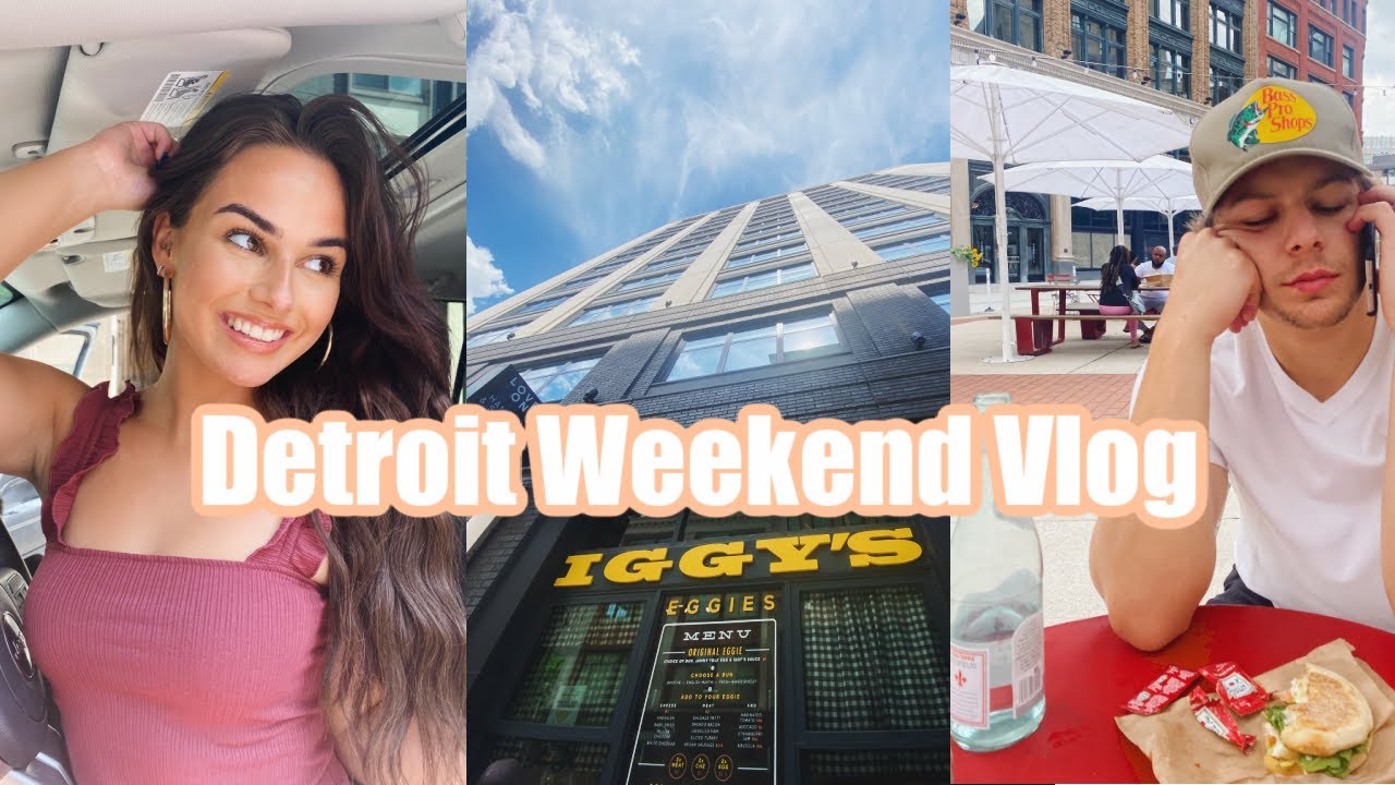 Working on the Weekend VLOG - meetings, downtown Detroit, trying Dunkin' for the 1st time! || EJB