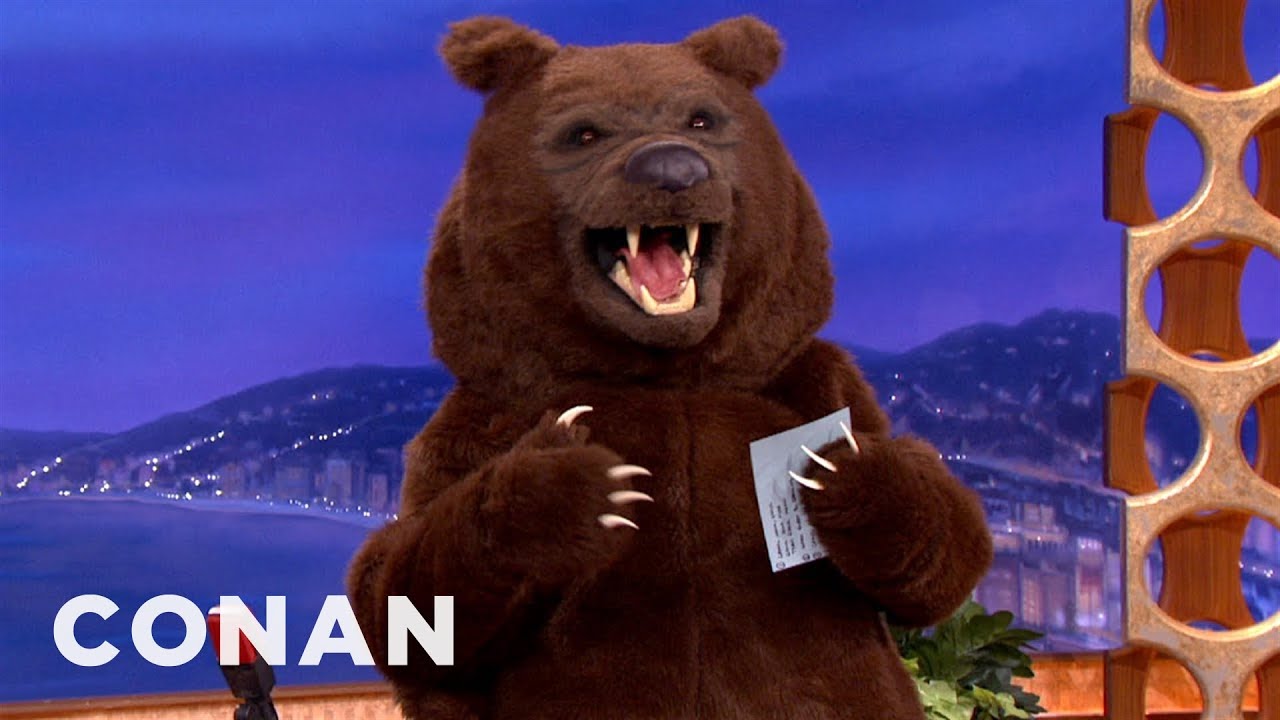 Wild Bear Hijacks Conan's Show | CONAN on TBS
