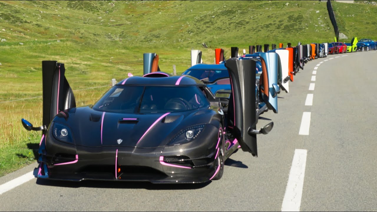 13 Koenigseggs arriving and driving in the Alps | Ghost Squadron Day 1
