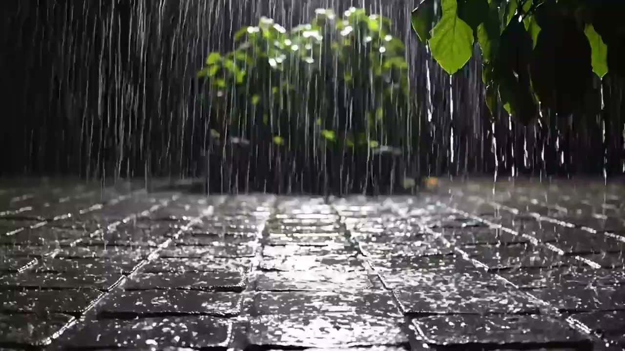 Instant Deep Sleep in 3 Hours 🌧️ Soothing Heavy Rain ASMR for Insomnia Relief and Relaxing