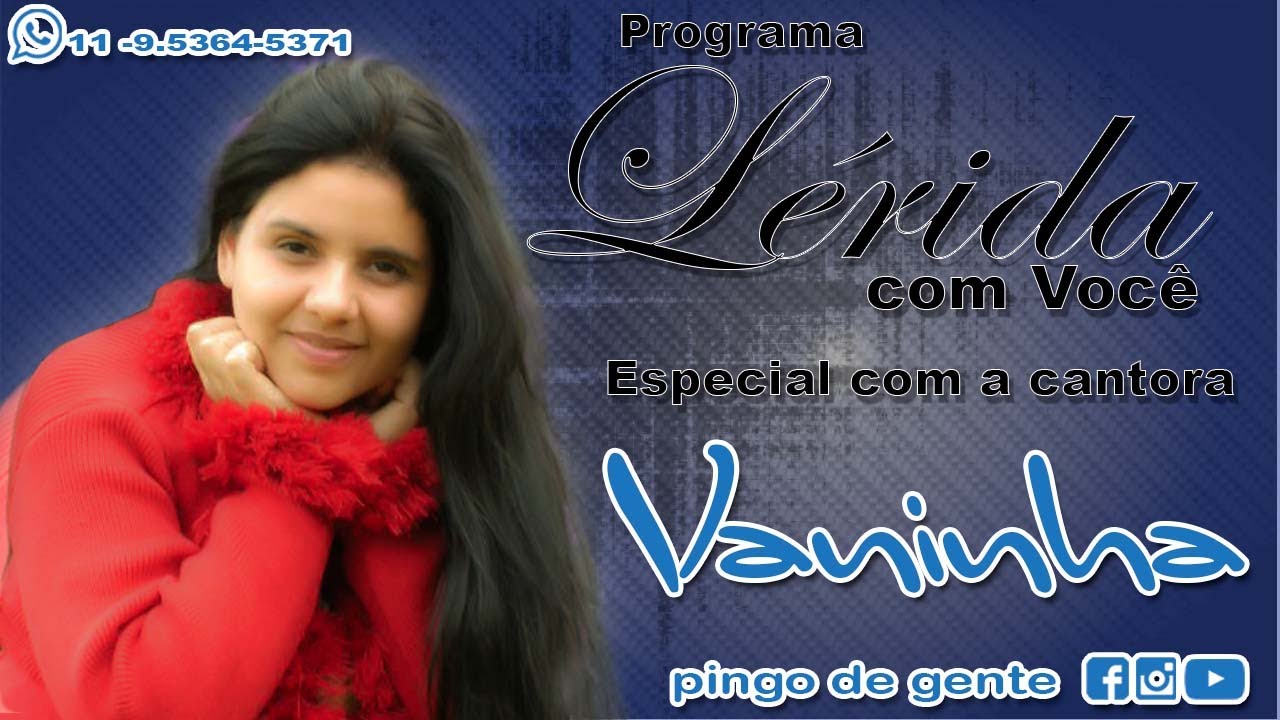 VANINHA NO PROGRAMA DA LÉRIDA COM VOCÊ ESPECIAL HOMENAGEM