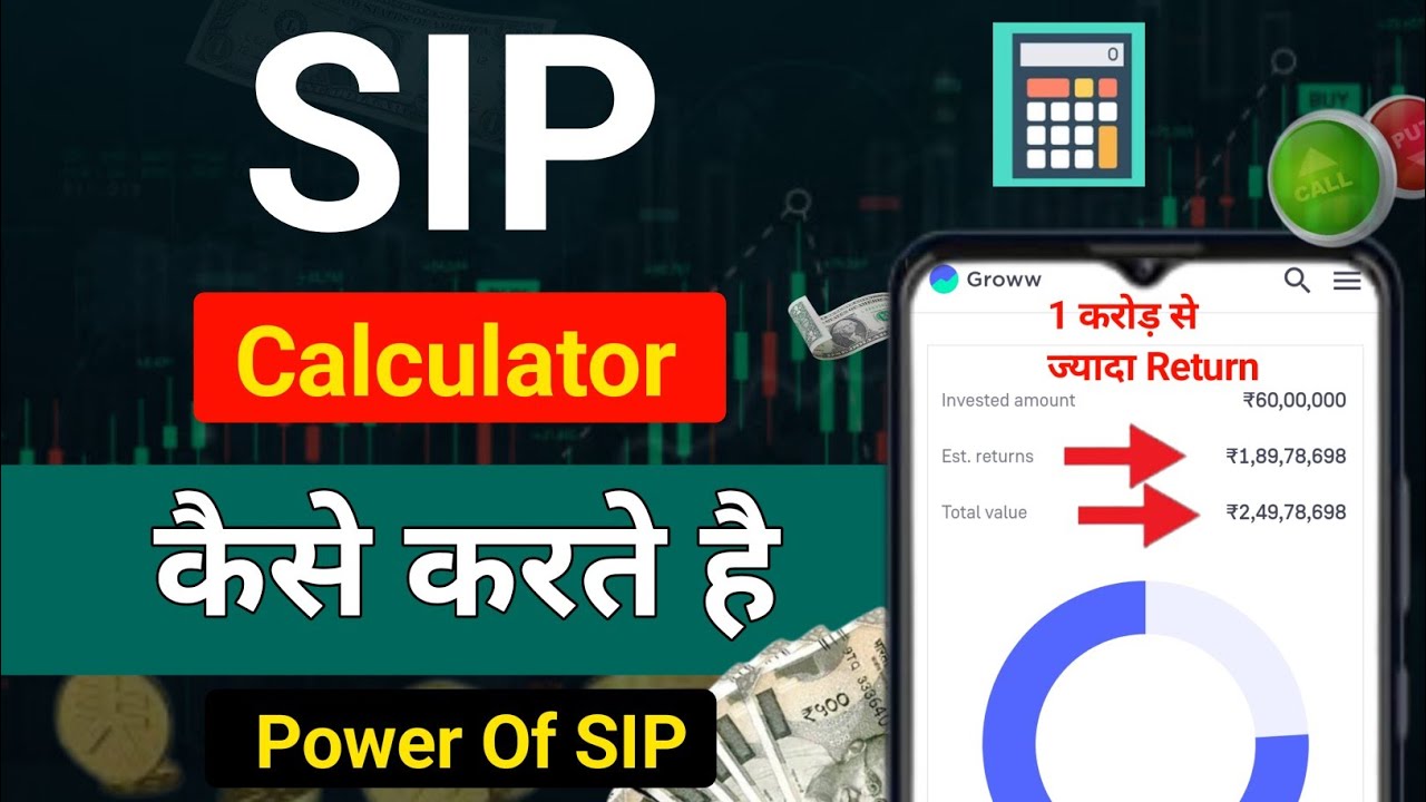 SIP calculate | SIP calculator kaise karte hain groww app | SIP kaise karte hain 2024