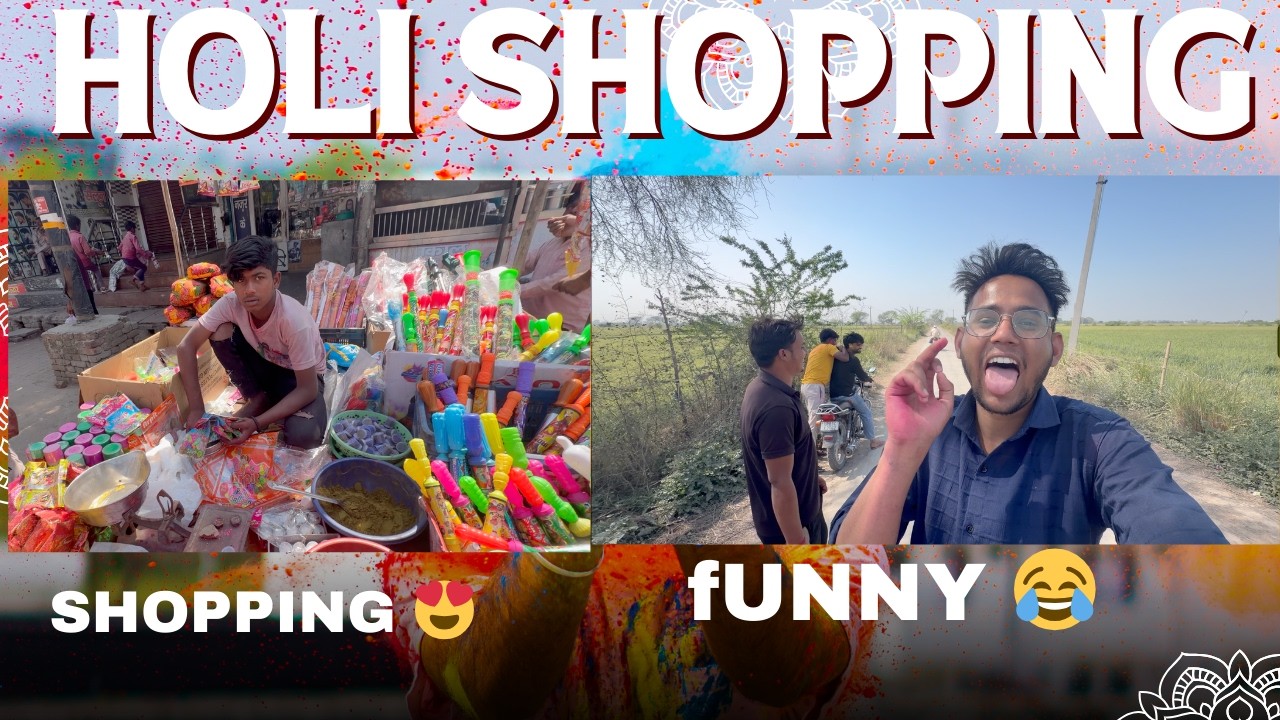 Shopping for Holi  🥳| Funny vlog 😂